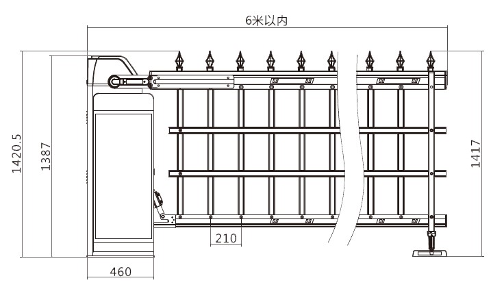 智慧營區專用重型道閘